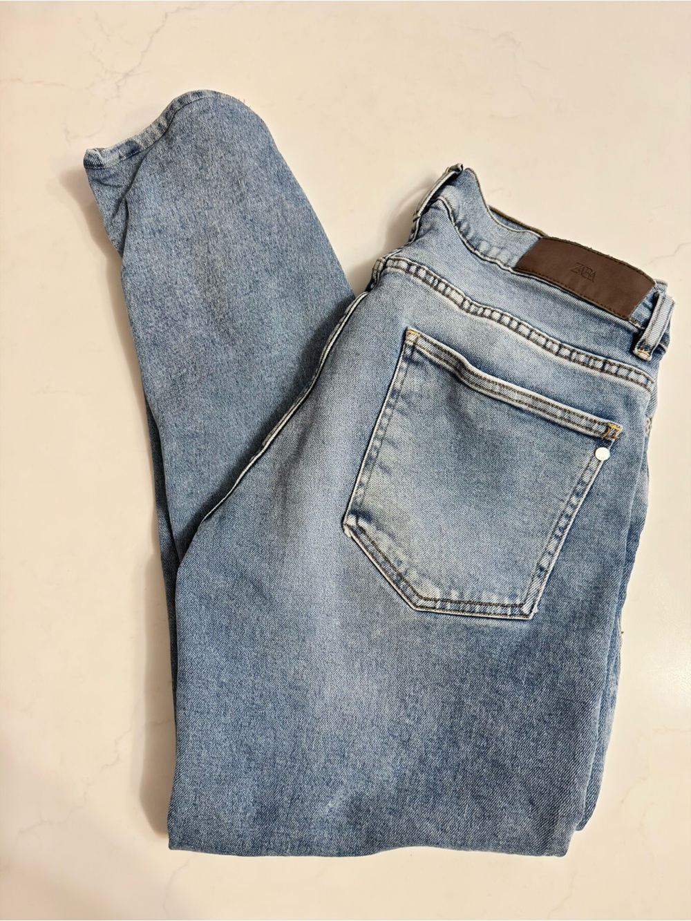 Zara Light Wash Blue Skinny Slim Fit Jeans Size 34